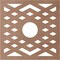 Ekena Millwork Chevron Wood Fretwork Pierced Ceiling Medallion, Wood (Paint Grade), 40"OD x 10 3/8"ID x 3/8"T CMWP40X40X0375CHMF - alternate 5